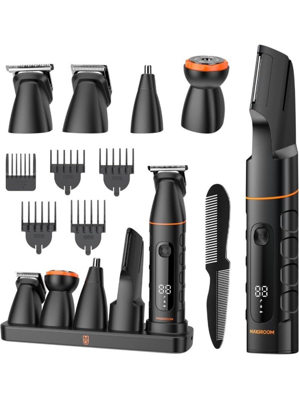 Waterproof Body & Pubic Hair Trimmer for Men | Upgraded Ball Shaver & Groomer